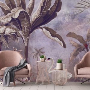 White line decor wallpaper