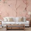 White line decor wallpaper