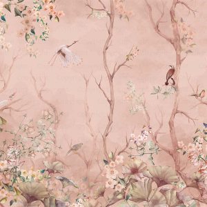 White line decor wallpaper