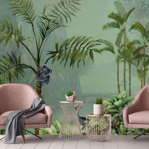 White line decor wallpaper