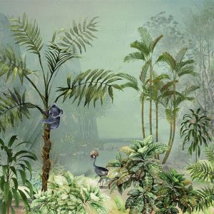 White line decor wallpaper