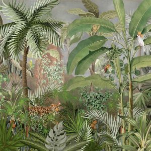 White line decor wallpaper