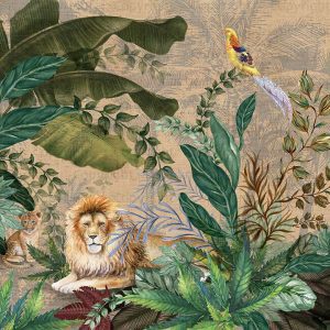 White line decor wallpaper