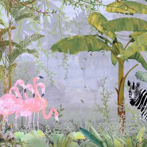 White line decor wallpaper