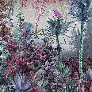 White line decor wallpaper