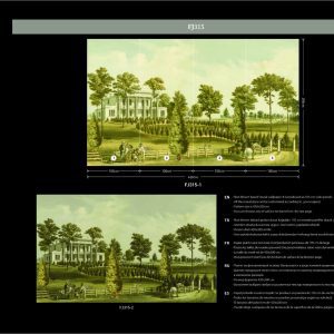 White line decor wallpaper