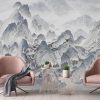 White line decor wallpaper