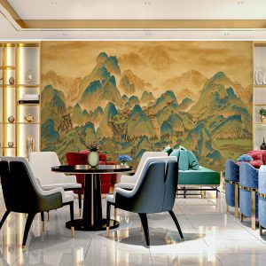 White line decor wallpaper