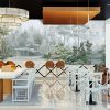 White line decor wallpaper