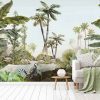 White line decor wallpaper