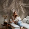 White line decor wallpaper
