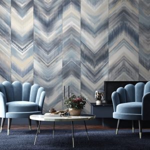 White line decor wallpaper