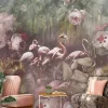 UTOPIA INK7553 Mural Flamingo