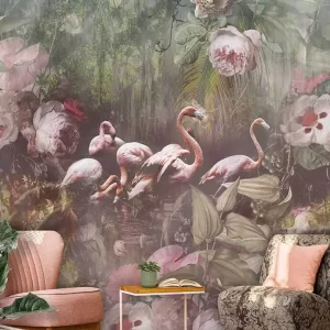 UTOPIA INK7553 Mural Flamingo