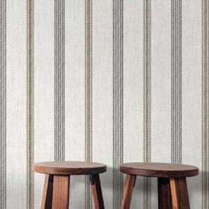 Alternative view of TOP STRIPES- LINEN